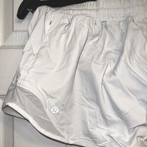 Lululemon White running shorts